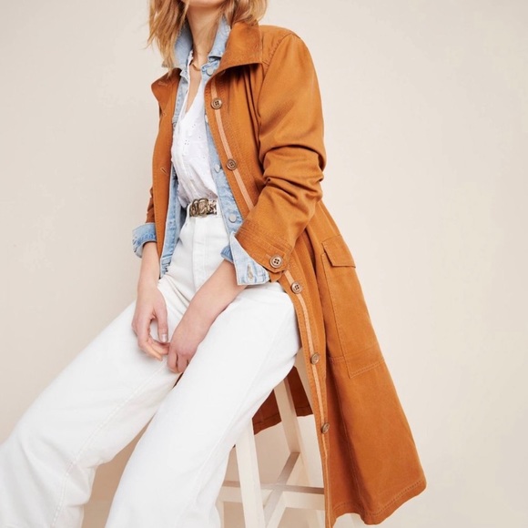 NWT Anthropologie Uma Utility Duster Cedar Jacket - Picture 3 of 8